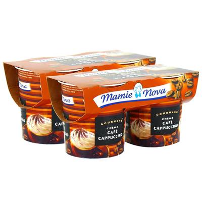 Mamie Nova Gourmand café cappuccino, 2 packs de 2x150g
