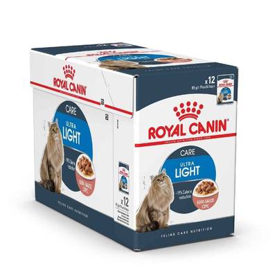 9003579308707 - Royal Canin - Sachets en Sauce Ultra Light Réduction Calorique pour Chat Adulte
