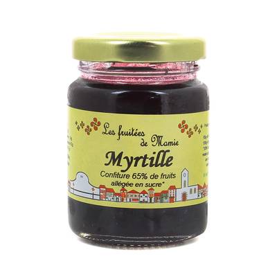 Les fruitées de Mamie Confiture de Myrtille, 100g