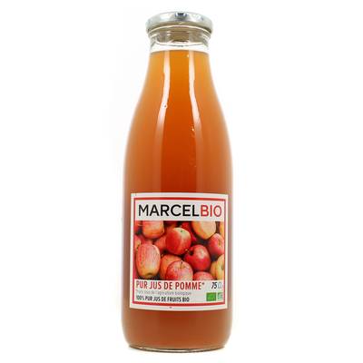 Marcel Bio Pur jus de pomme BIO, 75cl