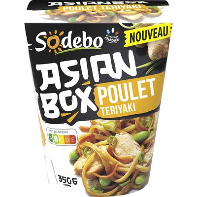 Sodebo Asian Box Poulet Teriyaki, 350g