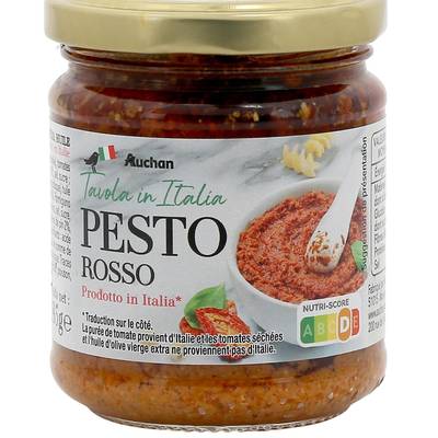 Auchan Tavola In Italia Sauce pesto rosso en bocal, 185g