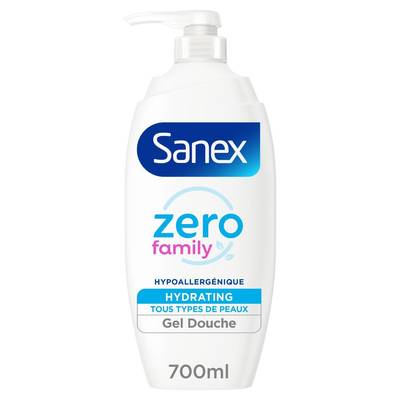 Sanex Gel douche Famille Hypoallergénique Sans Savon, 700ml