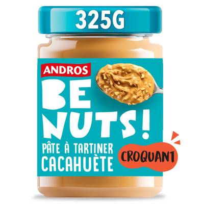 Be nuts Pâte à Tartiner Cacahuètes Croquantes, 325g