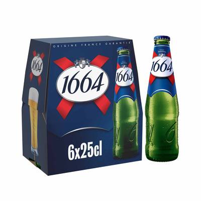 1664 Bière blonde 5.5°, 6x25cl