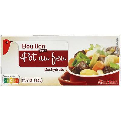Auchan Bouillon cube pour pot au feu, 12x10g