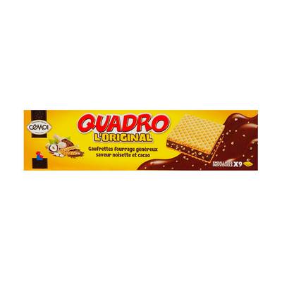 Cémoi Quadro gaufrette noisette x7, 187g
