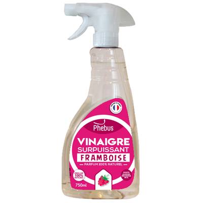 Phébus Vinaigre de nettoyage moussant framboise en spray, 750ml