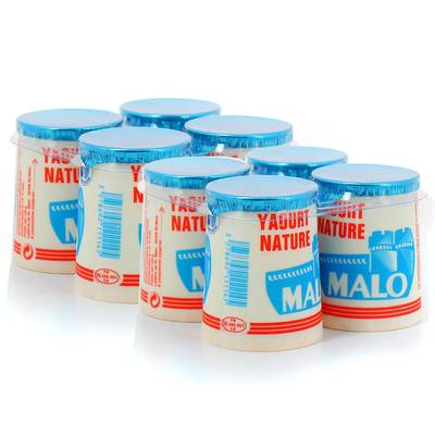 Malo Yaourts nature, Lot de 2x4x125g