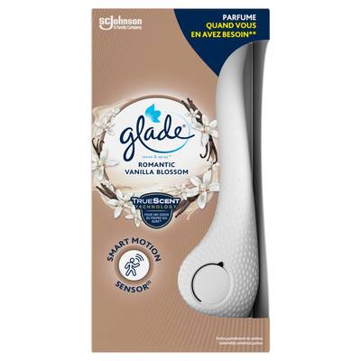 Glade Désodorisant Diffuseur Automatique Romantic Vanilla Blossom Sense & Spray, 1 diffuseur