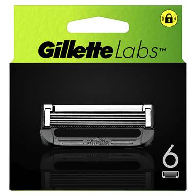Gillette Labs Lames de rasoir exfoliantes, 6 lames