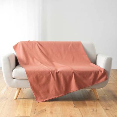 Douceur D Interieur Plaid Lucile marsala, 180 x 220 cm
