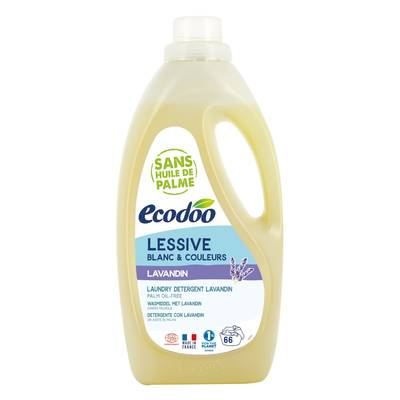 Ecodoo Lessive blanc et couleur, Lavandin  Ecocert, 2L