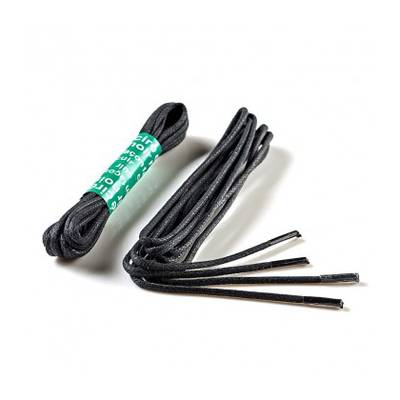 De Clermont Lacets rond ciré noir, 90 cm 2 paires