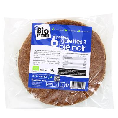 Biobleud Galettes de Blé Noir Bio, 6x60g