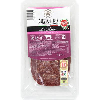 Gustofino Rosetta saucisson sec en tranches, 80g