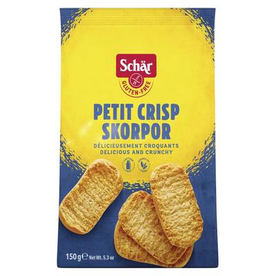 Schär Petits Pains Grillés Crisps sans gluten, 150g