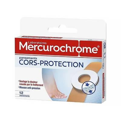 Mercurochrome Pansements cors et durillons, 12 pansements