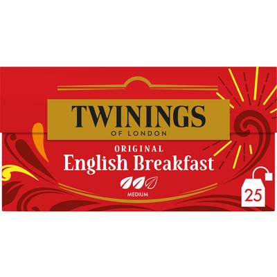 Twinings Thé original English Breakfast, 25 sachets