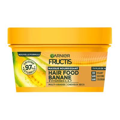 Fructis Masque Nourrissant Cheveux Secs Hair Food Banane, 320ml