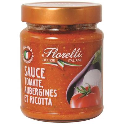 Florelli Sauce Tomate Aubergines et Ricotta, 250g