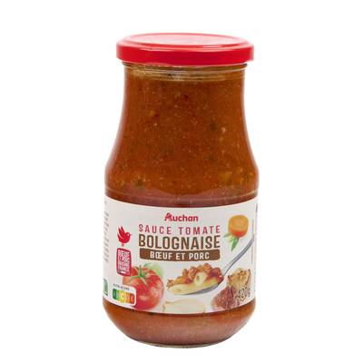 Auchan Sauce bolognaise Boeuf et Porc, 420g