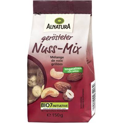 Alnatura Mélange de Noix Grillées non Salées Bio, 150g