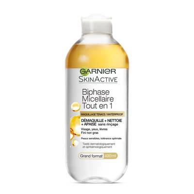 Garnier Eau micellaire biphase tout en 1, 400ml