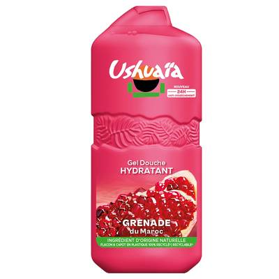 Ushuaïa Gel Douche Parfum Grenade, 490ml