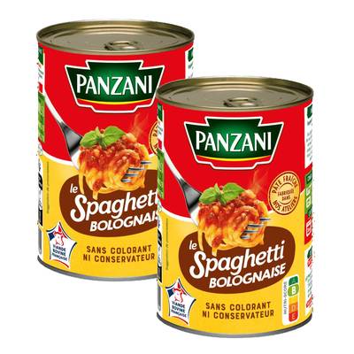 Panzani Spaghetti bolognaise, Lot de 2x400g