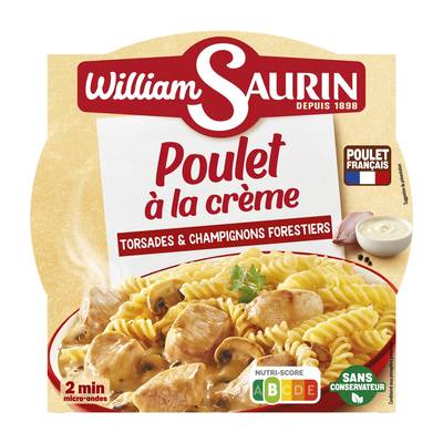 William Saurin Poulet à la Crème Torsades et Champignons Forestiers, 280g
