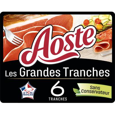 Aoste Jambon Cru, 6 tranches - 165g