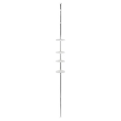 Arvix Etagère de douche télescopique Métal et plastique, 200 cm