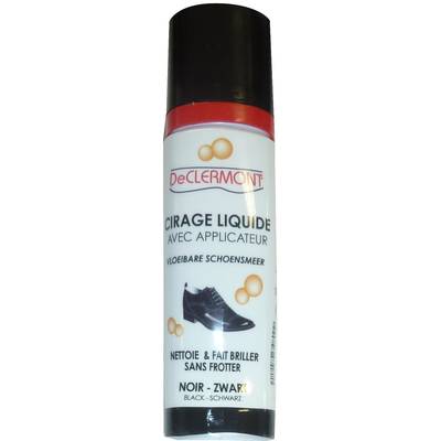 De Clermont Cirage liquide noir avec applicateur, 75ml