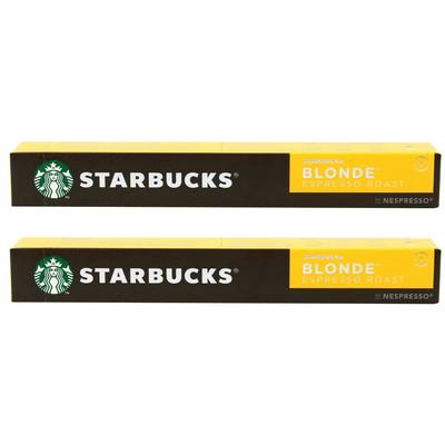 Starbucks by Nespresso Café blonde espresso roast intensité 6, 2x10 capsules