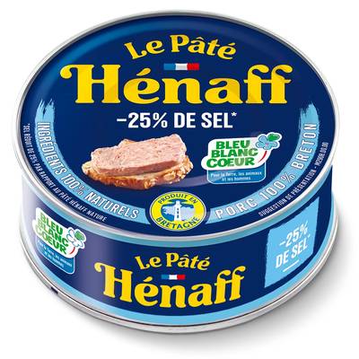 Henaff Pâté Bleu Blanc Coeur -25% sel, 76g