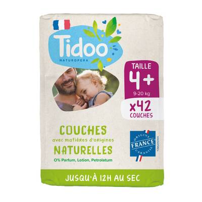 Tidoo Couches Jumbo Pack T4+ (9-20kg), 42 couches