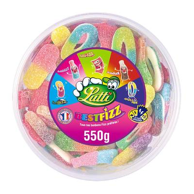 Lutti LUTTI TUBO BEST  FIZZ 550G, 550g