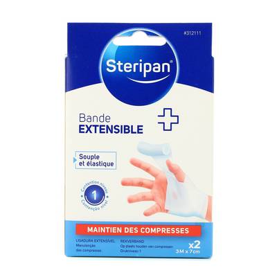Steripan Bande extensible 3mx7cm, 2 bandes