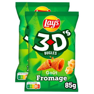 Lay's 3 D'S Fromage, 2x85g