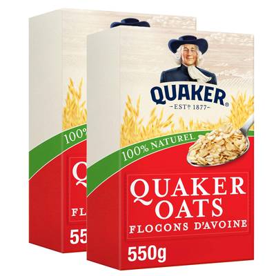 Quaker Oats Céréales d'Avoine, 2x550g
