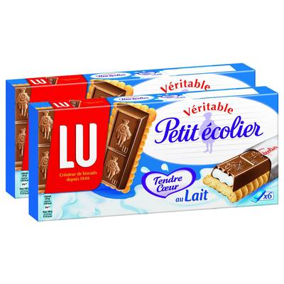 Petit écolier Choco tendre, 2x120g