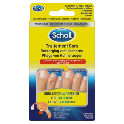 Scholl Pansements coricides, 8 pièces