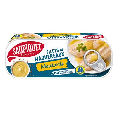 Saupiquet Filets de Maquereaux à la Moutarde, 169g