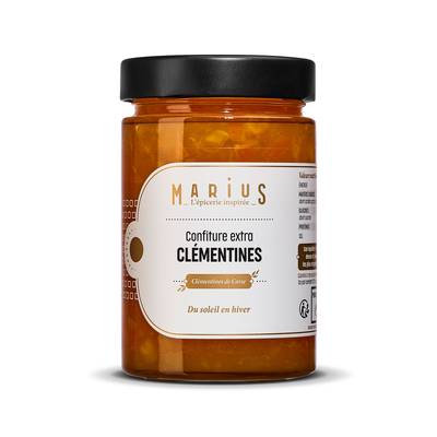 Marius, L'Épicerie Inspirée Confiture Extra Clémentines Corses, 375g