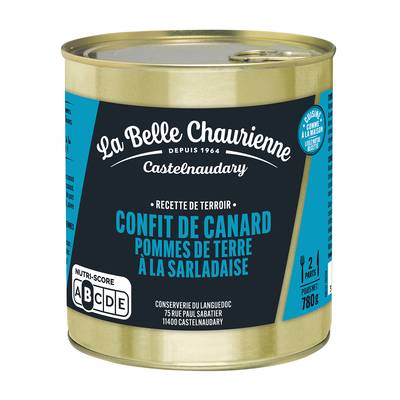 La Belle Chaurienne Confit de Canard avec Pommes de Terre à la Sarladaise, 780g