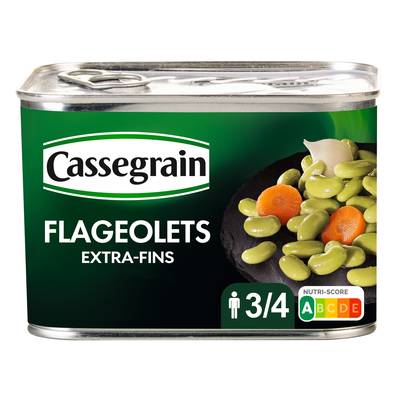 Cassegrain Flageolets préparés extra-fins, 465g