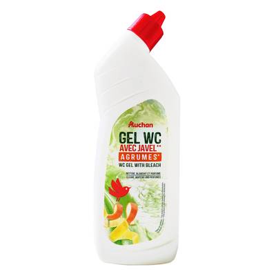 Auchan Gel WC avec javel aux agrumes, 750ml
