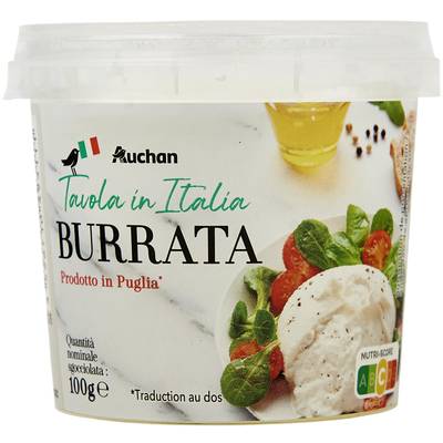Auchan Tavola In Italia Burrata, 100g