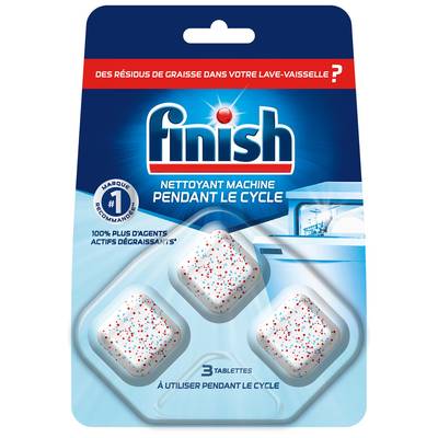 Finish Nettoyant lave-vaisselle pendant le cycle, 3  pièces